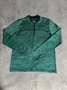 Nike Golf Damen Half Zip Pullover Grün Größe Large 884973-666 Dri Fit Schmetterling - Bild 1 von 7