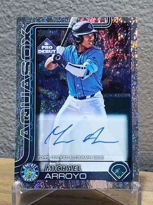 2025 Topps Pro Debut - Michael Arroyo #PD-78 Sparkle Foil Autographs /175... - Image 1 of 2