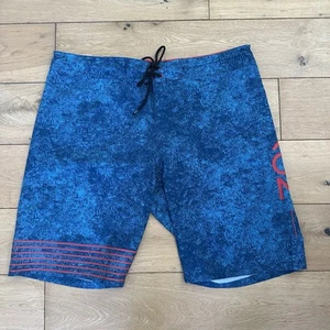 ION Boardshorts Herren W36 XL blau rot Surfelemente Bademode Strand Sommer - Bild 1 von 9