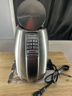 Cuisinart Perfect Temp Cordless Electric Kettle CPK-17 1.7-Liter Used Good Cond. - Image 1 of 4