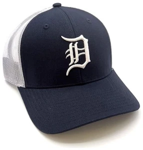 DETROIT TIGERS HAT MESH TRUCKER MLB BASEBALL TEAM LOGO NEW CAP - Picture 1 of 2