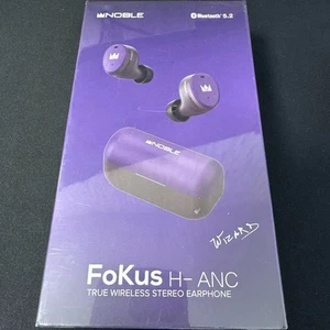 Noble Audio FoKus H-ANC Purple NOB-FOKUSHANC-P Headphone monitor w/box NEW - Picture 1 of 2