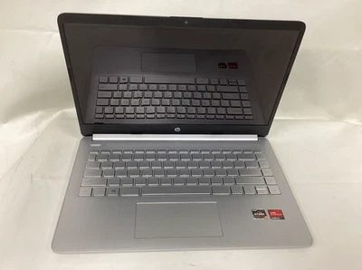 Notebook HP 14" fq0032m AMD Athlon prata 4GB 128GB - Tela quebrada e bateria - Imagem 1 de 4