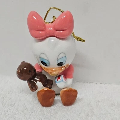 Disney Babies 1984 Baby Daisy With Teddy Bear Ornament - Image 1 of 4