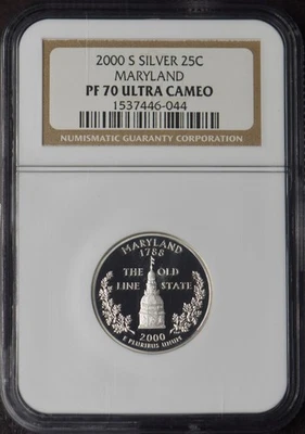 2000-S Maryland Silver State Quarter - NGC PF70 Ultra Cameo - ✪COINGIANTS✪ - Image 1 of 2