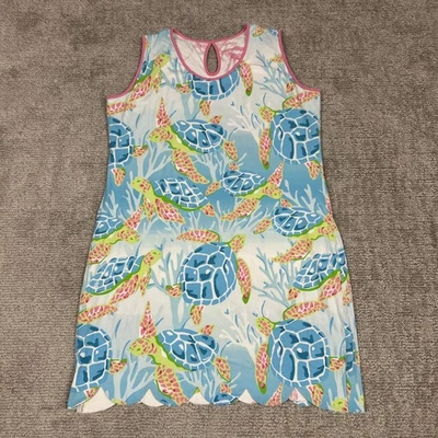 Vestido reversible Ana Clare para mujer XXL dobladillo de vieira océano tortuga marina ropa de resort Foto 1 de 4