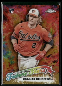 2023 Topps Chrome Update Future Stars Gold /50 GUNNAR HENDERSON (RC) #17 - Picture 1 of 2