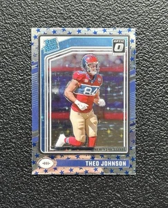2024 Ottica THEO JOHNSON Stars Parallel Rated Rookie RC #291 SP! *Giganti - Foto 1 di 2