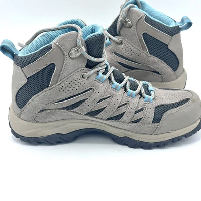 Columbia Women Crestwood Mid WP Boot Hiking Shoe Grey/Kettle Size 6 BL5371-089 - Image 1 of 4