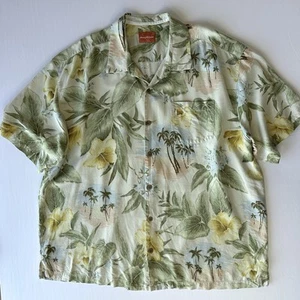 Tommy Bahama Mens XXL 100% Silk Hawaiian Shirt Camp Floral Multicolor - Picture 1 of 11