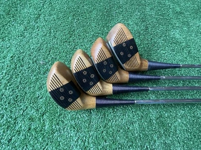 Golfcraft Staff 木杆,3、4、5 Persimmon 套装右手钢质常规硬度 — 第 1/4 张图片