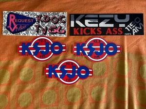 Vintage 80er Bay Area KSJO und Los Angeles Radiosender Autoaufkleber Lot 5 - Bild 1 von 1