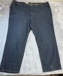 Pantalones de mezclilla Lee para hombre azul lavado oscuro calce relajado 54x32 nuevos con etiquetas 2106437 - Imagen 1 de 13