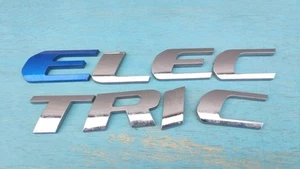 12 -14 Rare Toyota RAV4 EV Electric Vehicle Side Door Emblem Badge Nameplate OE - Picture 1 of 4
