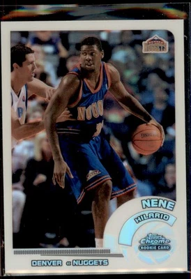 Nene Hilario 2002-03 Topps cromo blanco refractor RC/249 #139 Denver Nuggets Foto 1 de 2