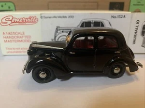 1939 VAUXHALL 10 H-TYPE 1/43 WHITE METAL CAR MODEL BY SOMERVILLE No. 152A BLACK - Picture 1 of 13
