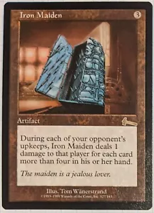 MTG Iron Maiden Rare HP water DMG 127/143 ULG Urza's Legacy - Picture 1 of 4