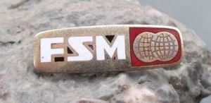 Vintage Federation Syndicale Mondiale FSM Student Youth Union Movement Pin Badge - Bild 1 von 2