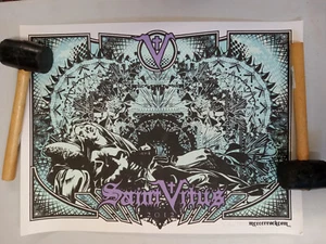 Saint Vitus 2012 (póster de gira de conciertos) #30/150 Brian Mercer 24X18 - Imagen 1 de 2