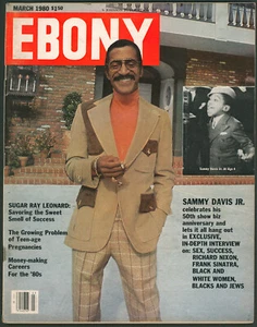 EBONY Magazine March 1980 Sammy Davis Jr. Interview ~Sugar Ray Leonard~No Label - Picture 1 of 6