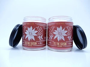 2 BATH & BODY WORKS WHITE BARN 'TIS THE SEASON 1 VELA MECHA CON ACEITE ESENCIAL - Imagen 1 de 4
