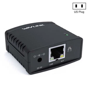 WAVLINK NU72P11 100Mbps Servidor de impresión en red USB 2.0 Impresora de red Adaptador de alimentación - Imagen 1 de 15