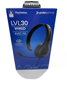 PDP Gaming LVL30 Stereo Chat With Noise Cancelling Microphone Black Wired - Picture 1 of 3