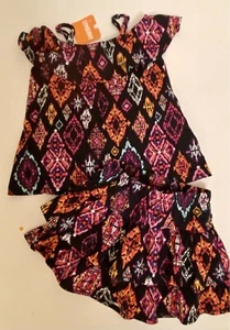 NWT 5 Gymboree “ISLAND GIRL” Cotton Jersey TIERED SKIRT & matching RUFFLE TOP - Picture 1 of 8