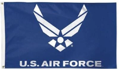 TRADE WINDS 3x5 Airforce Wings Blue Flag Banner Air Force Blue Flag Grommets FAST SHIP