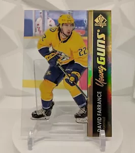 2021-22 UD SP Authentic Hockey David Farrance Clear Cut Acetate Young Guns #468 - Picture 1 of 2
