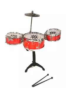 Mini Drum Set, Musical Instrument, Jazz Drum, Big Band, Toy, Gift, 18''H x 16''W - Picture 1 of 5