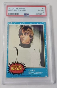 PSA 6 1977 Star Wars Luke Skywalker #1 Rookie - Picture 1 of 2