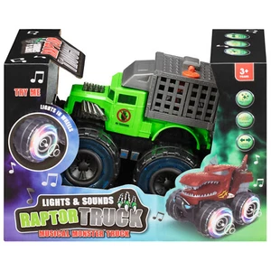 New Green Musical Monster Truck Light & Sound Raptor Truck Ideal Gift For Kids-A - Picture 1 of 2