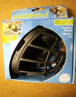 Bozal para perro Baskerville 5 pulgadas goma ultra bozal entrenamiento de obediencia para mascotas Foto 1 de 4