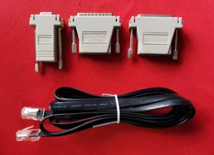 CISCO ACS-2500ASYN CONSOLE AUXILIARY CABLE 3 INTERFACE ADAPTERS KIT 72-0803-02 - Picture 1 of 4