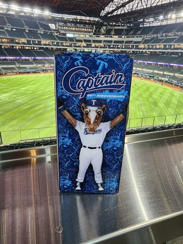 Texas Rangers 20th Anniversary Rangers Captain Bobblehead Cover
