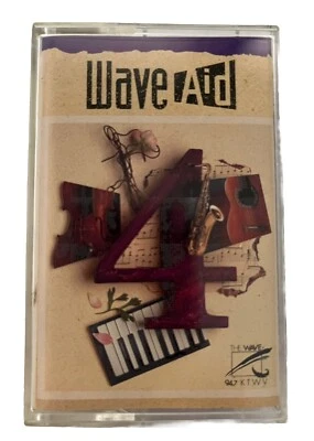 WAVE AID 4 (THE WAVE 94.7 KTWV) - VARIOUS,  Cassette Tape - Image 1 of 4