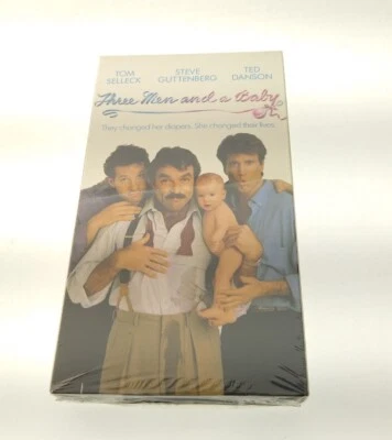 THREE MEN and a BABY VHS Tom Selleck Ted Danson Steve Guttenberg New Sealed f57 Foto 1 de 2