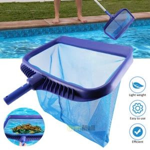 Heavy Duty Pool Skimmer Leaf Rake Net Scooper, Cleaning Swimming Pool, Deep Mesh - Picture 1 of 15