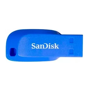 SanDisk Cruzer Blade 32GB Memory Stick Blue, USB 2.0, Type-A, FREE DELIVERY - Picture 1 of 3