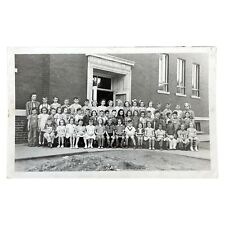 ANSCO Photo Postcard Coffeyville, Kansas Most Likely Garfield School Circa 1942