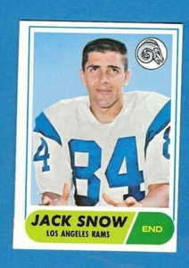 1968 Topps Jack Snow Los Angeles Rams #184 - Bild 1 von 2