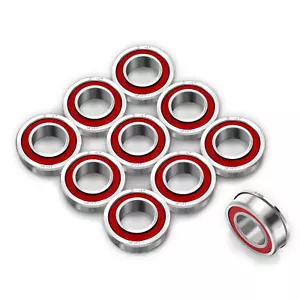 10 piezas rodamientos de bolas con brida ID 3/4" x OD 1-3/8", aplicables para cortadora de césped - Imagen 1 de 12