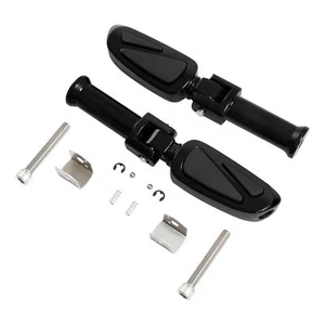 Pair Passenger Footpegs & Bracket Mount Fit For Harley Softail Fat Boy 18-23 19 - Picture 1 of 13