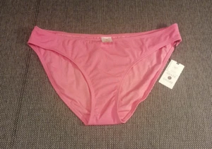 Women's Low Rise Ribbed Pink Bikini Bottom - Shade & Shore NWT - Picture 1 of 4