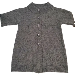 Cárdigan suéter The Limited abrigo con botones delanteros gris jaspeado para mujer talla XL - Imagen 1 de 12