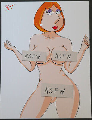 Lois Griffin Family Guy -Nudes- CG Color Illustration Print Signed 8.5x11 • 7.77$