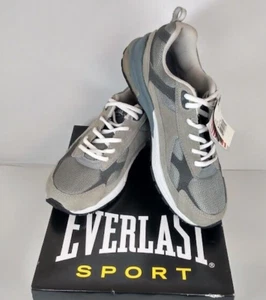 NEW Everlast Sport Men's Lincoln Grey Lace-up Sneakers US 8W - 60134 - Picture 1 of 11