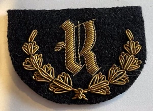 RARE ORIGINAL WW1 AUSTRALIA BULLION ARMY PATCH “R” ARTILLERY RANGE CIRCA 1915 - Picture 1 of 4