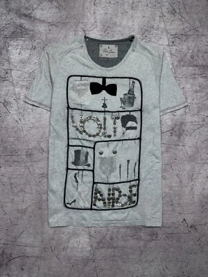 Camiseta cuello redondo de diseñador Elvis Jesus para hombre talla M Foto 1 de 4